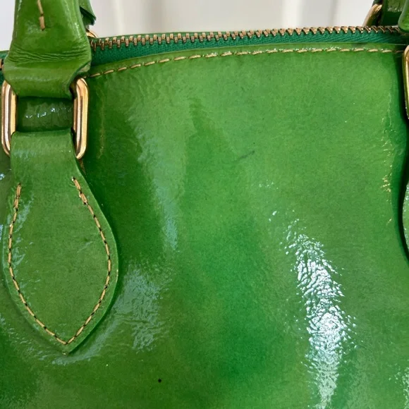 Dooney & Bourke Apple Green Patent Leather Women's Satchel Bag - Picture 4 of 12